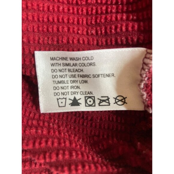 Orvis Mens Jacket Large Red Full-Zip Lightweight Ribbed Texture Gorpcore - Picture 4 of 10